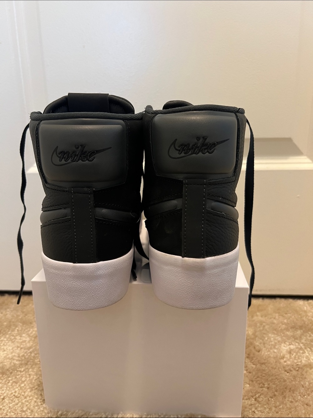 Nike Women’s High Top Sneaker with White Sole - Picture 4 of 7